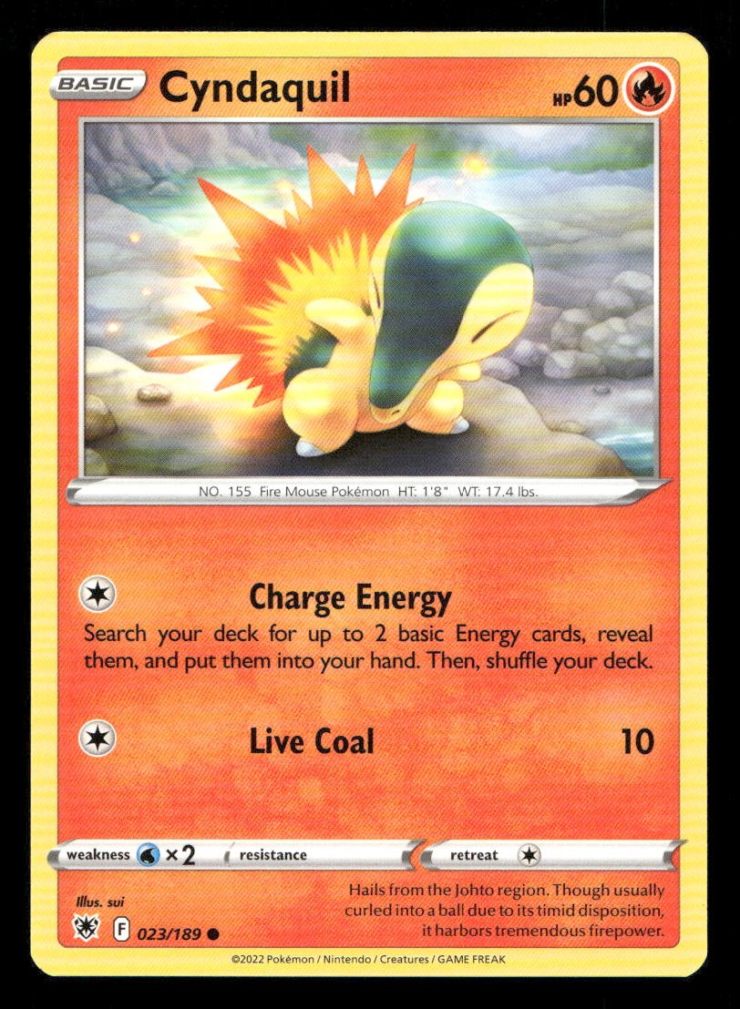 Cyndaquil 023/189 Astral Radiance NM/M Pokemon