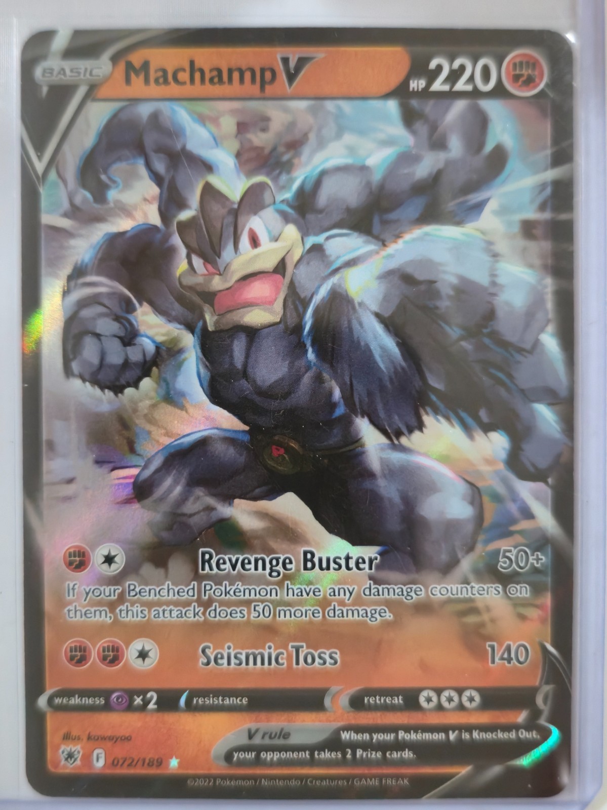 Machamp V 072/189 Astral Radiance Pokemon TCG NM