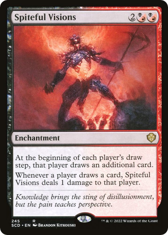 1x Spiteful Visions – Starter Commander Decks Near Mint – MTG