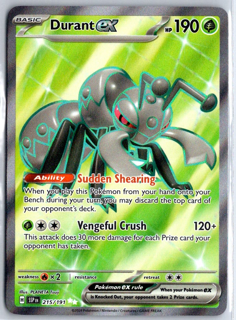 Durant ex 215/191 Ultra Rare Holo SV08: Surging Sparks NM PLANETA Tsuji