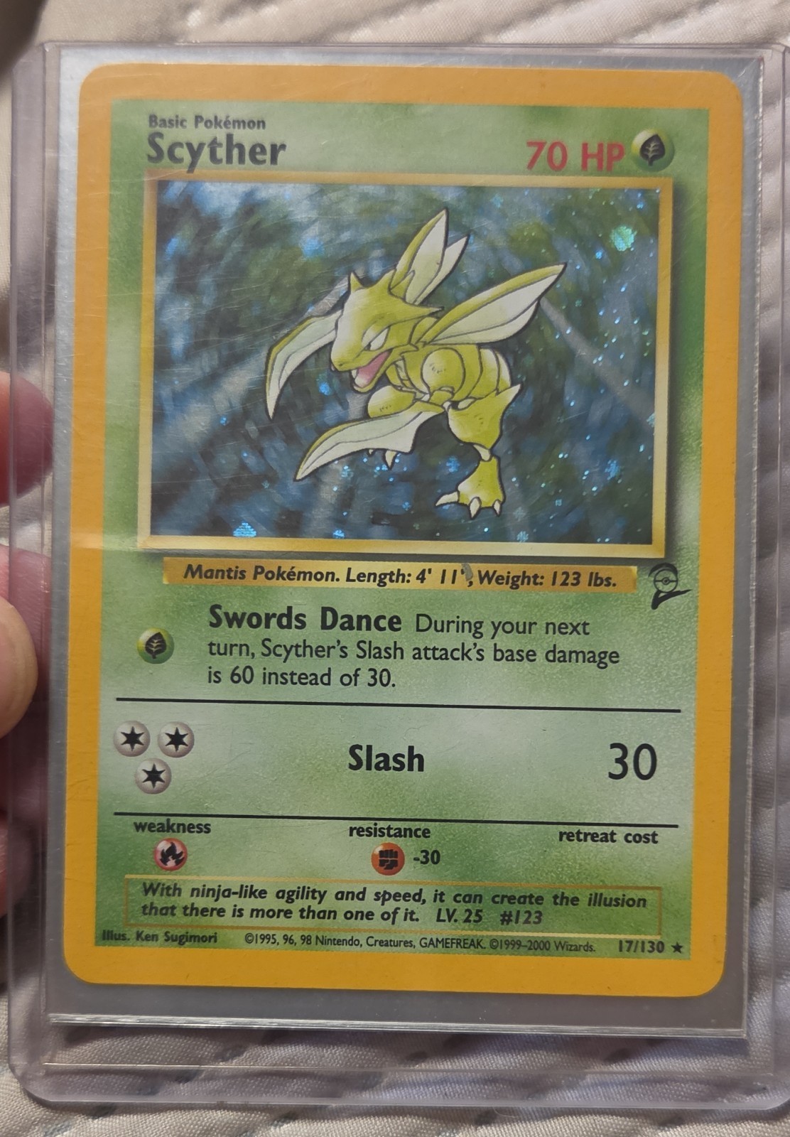 Scyther 017/130 Base Set 2 Holo