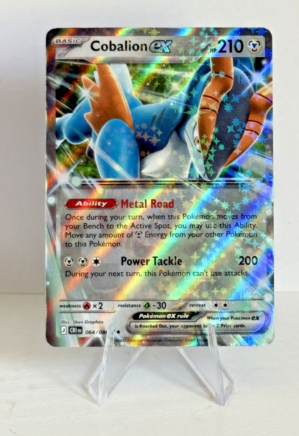 Cobalion ex 064/086 Me04: Chaos Rising Holo