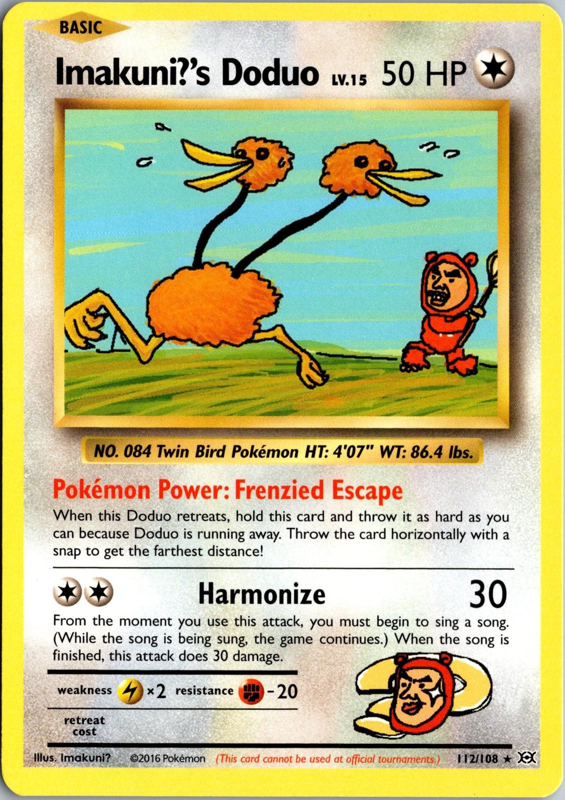 Imakuni?’s Doduo 112/108 Secret Rare Evolutions Pokemon Near Mint