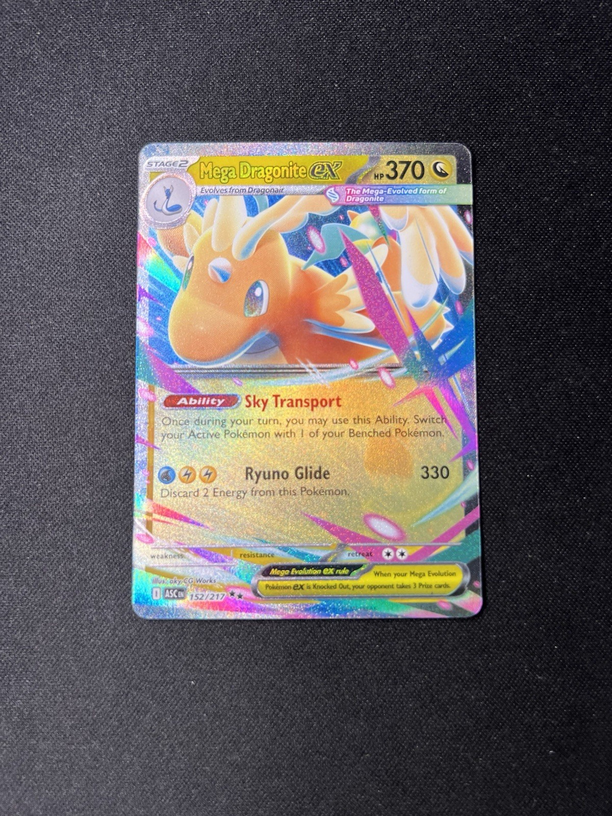 Mega Dragonite ex 152/217 Double Rare Ascended Heroes Pokemon