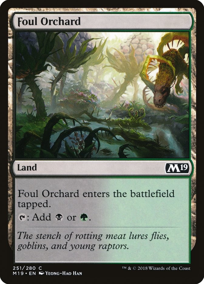 Foul Orchard (251) Core Set 2019 M19 MTG Magic