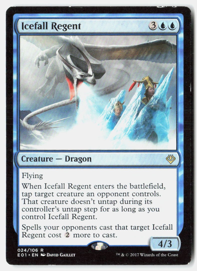 Icefall Regent 24 Rare Archenemy: Nicol Bolas Magic: The Gathering Near Mint