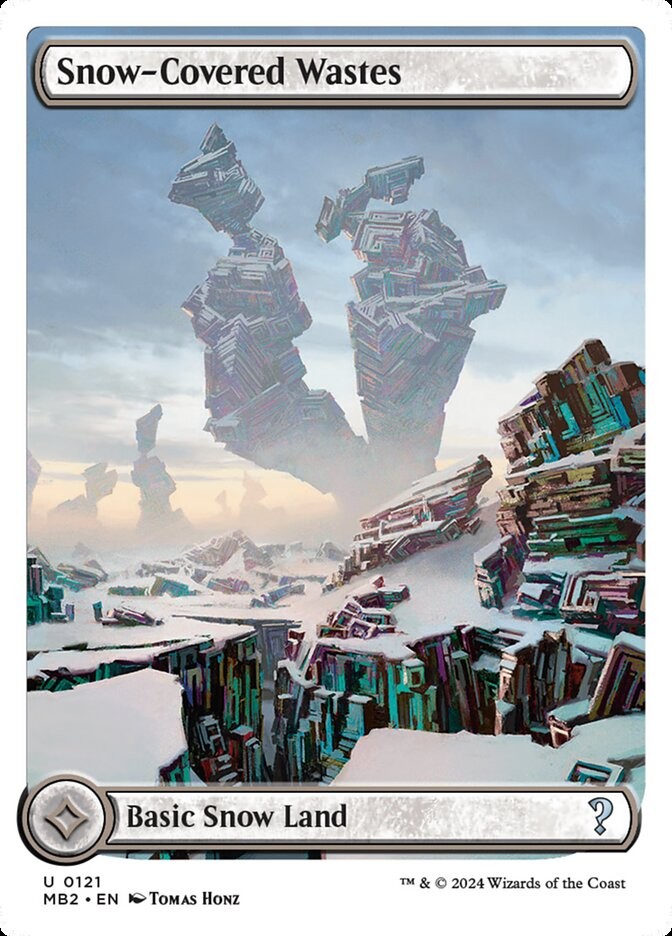 MTG Magic the Gathering Snow-Covered Wastes (121/390) Mystery Booster 2 LP