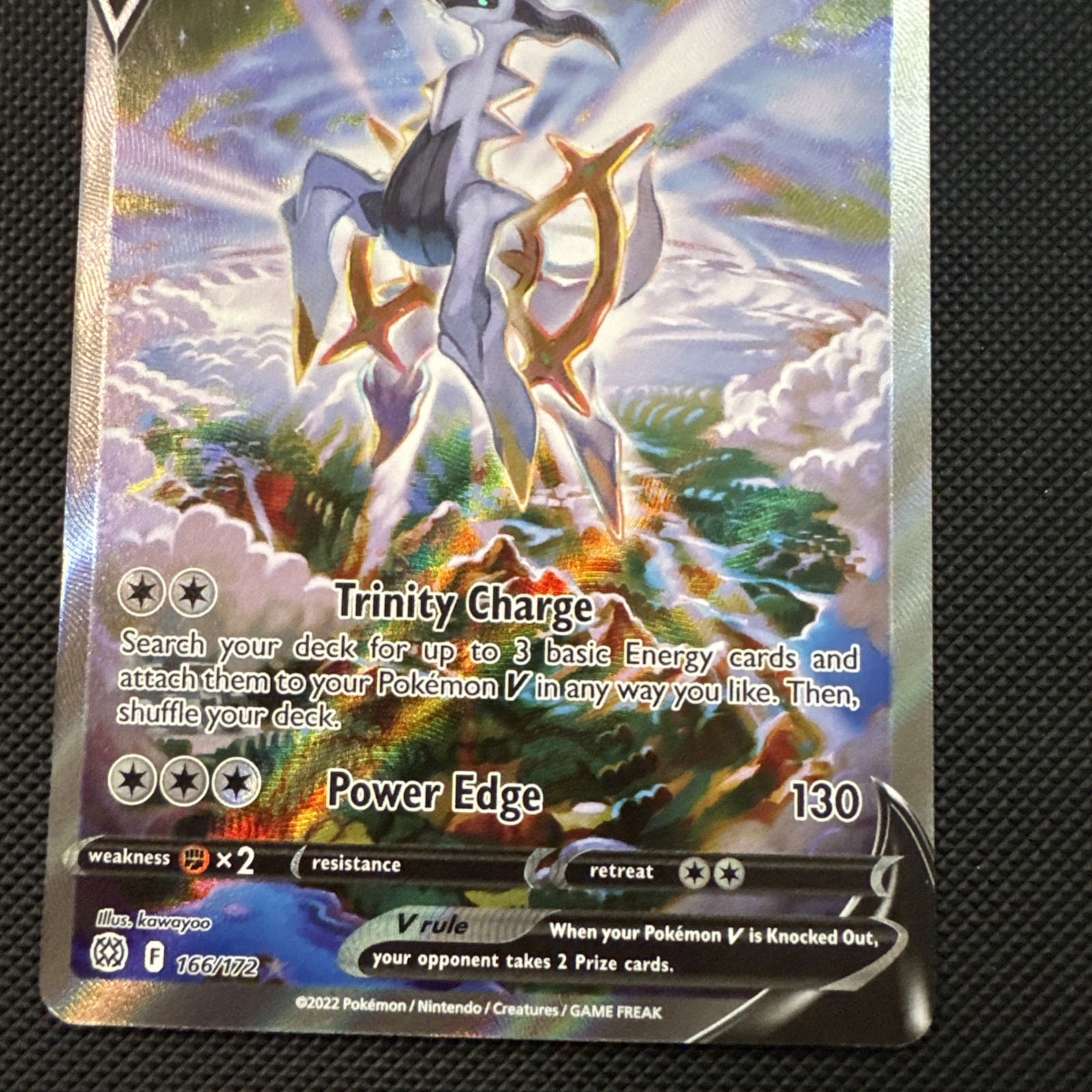 Pokémon Arceus V 166/172 Sword & Shield Brilliant Stars Alternate Full Art NM
