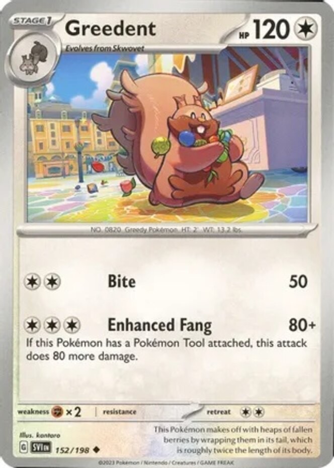 Greedent – 152/198 – Uncommon – Lightly Played