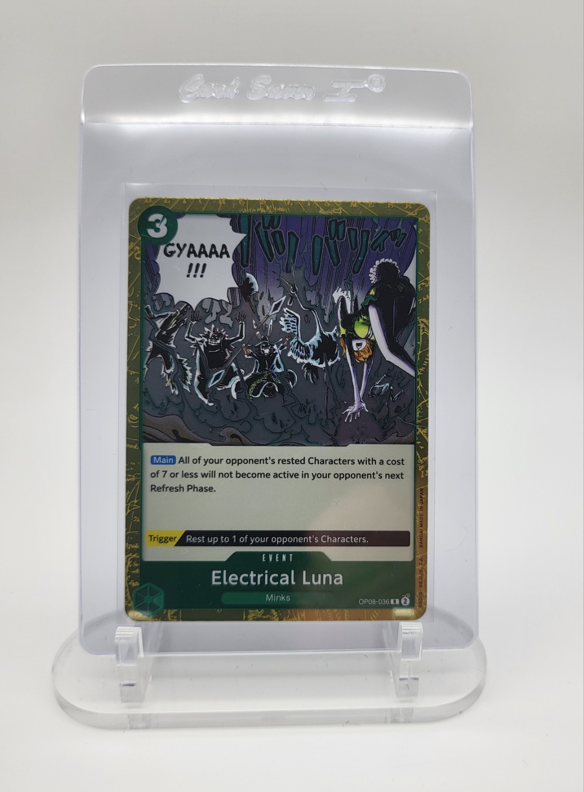 One Pierce – Electrical Luna OP08-036 – Two Legends – English – Foil Near Mint
