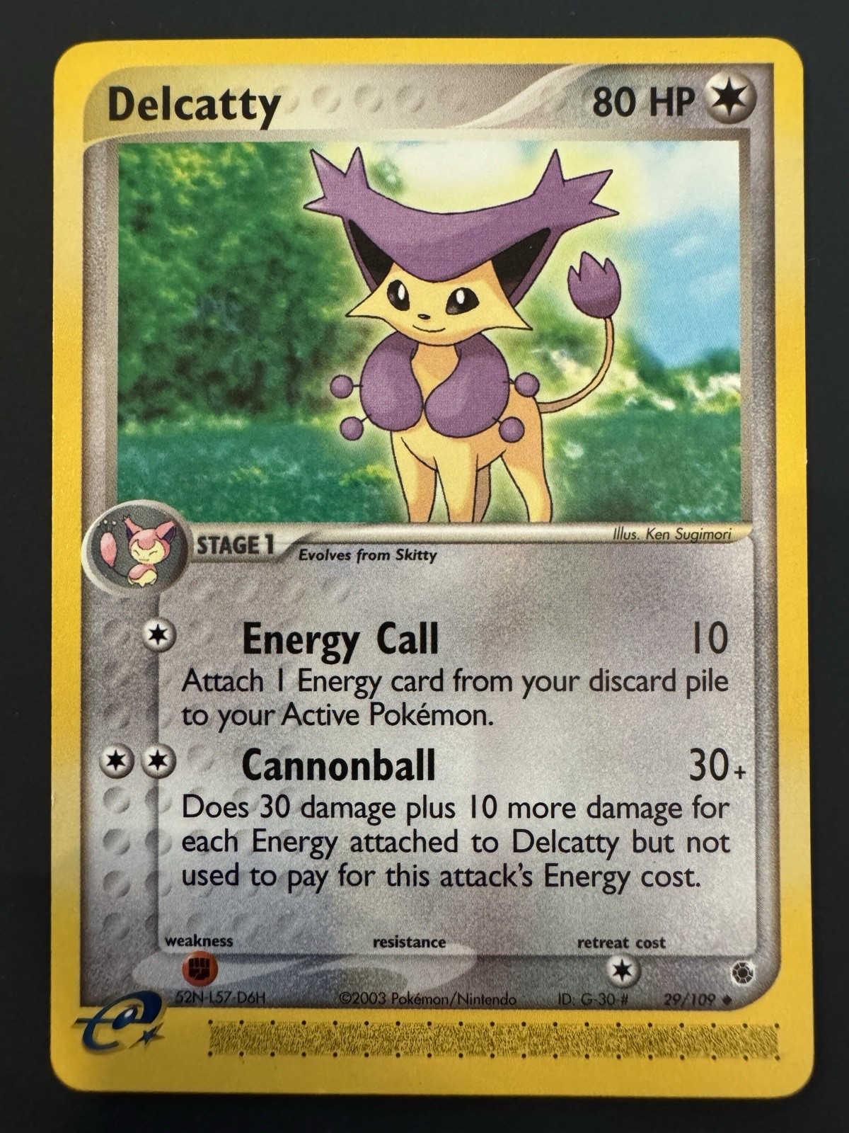 Delcatty | 29/109 | Ruby and Sapphire | Non-Holo | LP | Vintage E-Reader Pokemon
