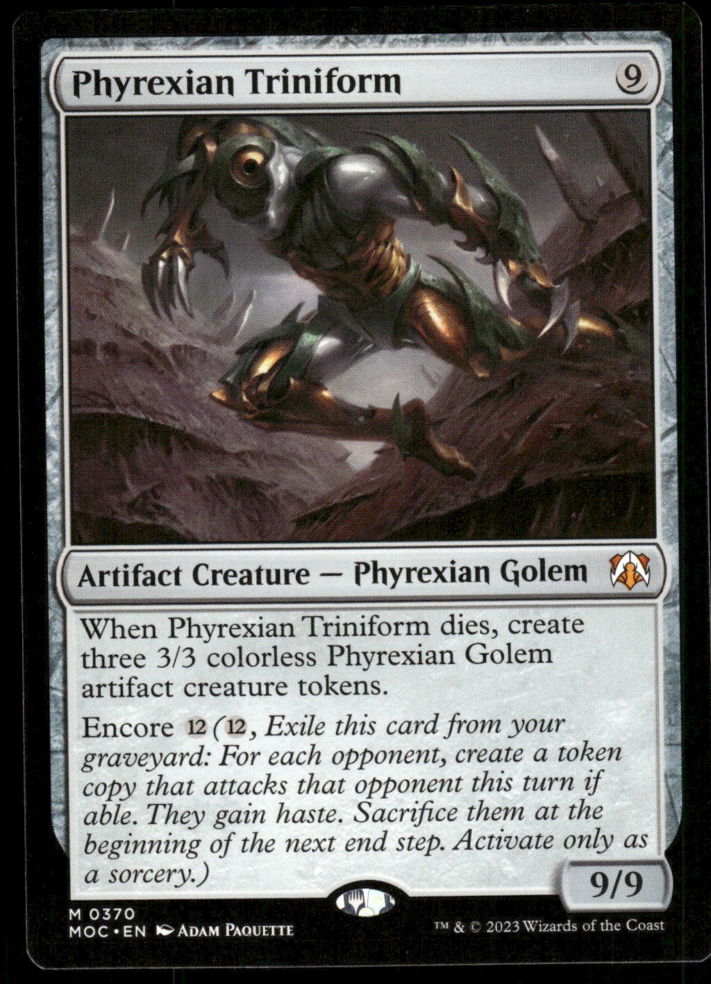 1x Phyrexian Triniform – Commander: March of the Machine – NM – MTG