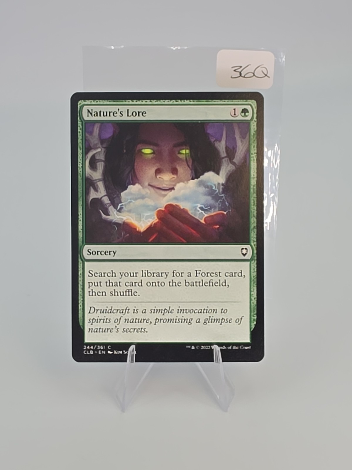 Nature’s Lore Commander Legends Battle for Baldur’s Gate #244 Regular Mtg NM