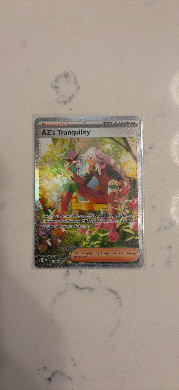 AZ’s Tranquility 120/086 SIR MINT Pokemon Chaos Rising Just Opened