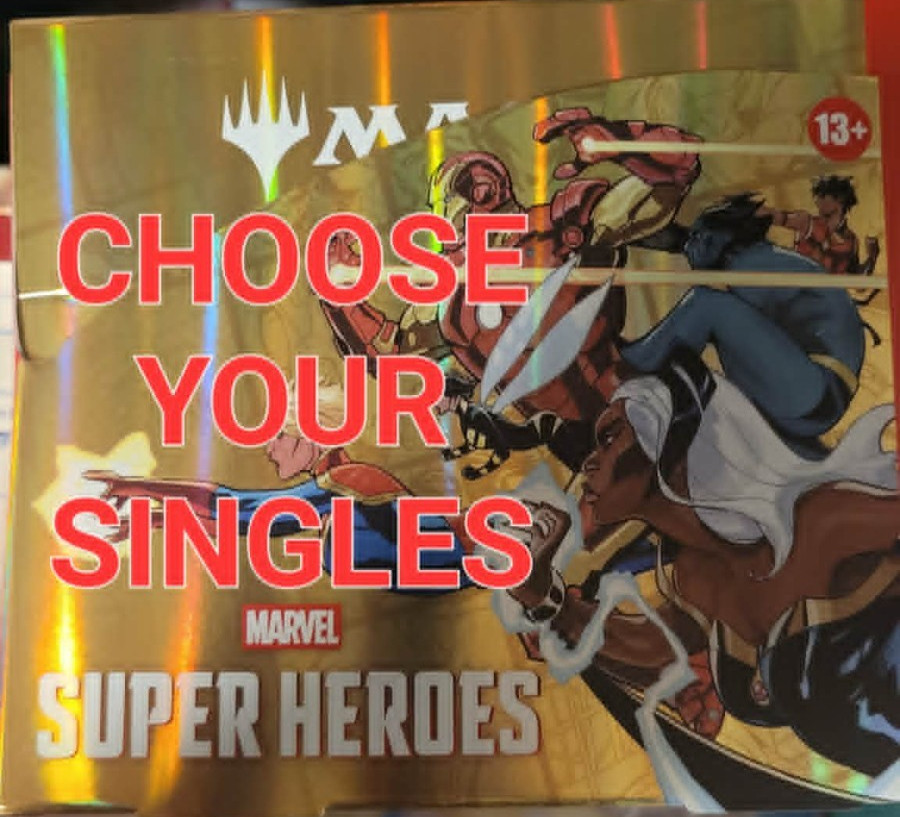MTG Marvel Super Heroes – Choice of Singles – Pack Fresh – Magic the Gathering