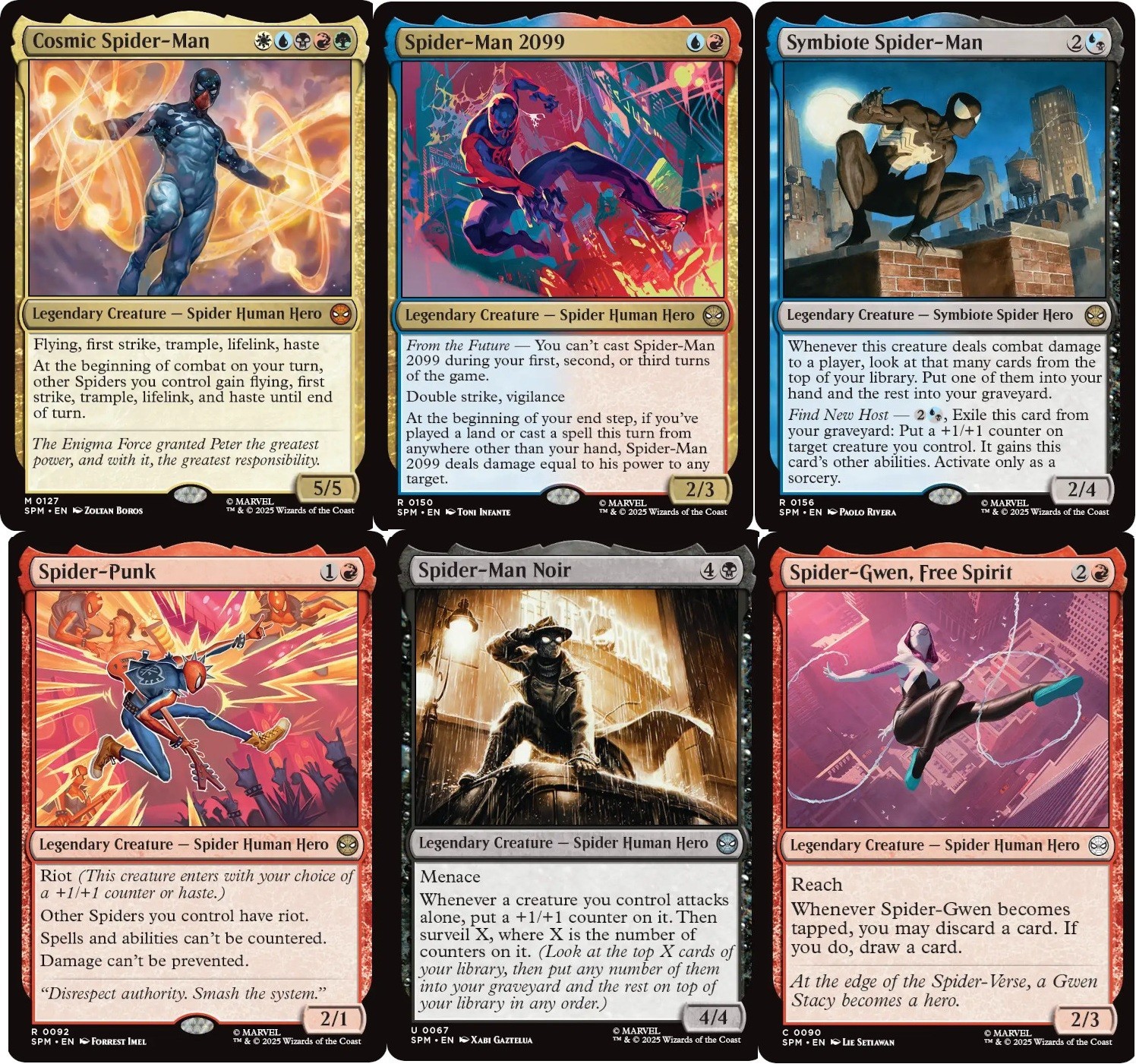 MTG Commander Cosmic Spider-Man Deck – Spider-Punk – Symbiote – rEDH 100 Cards