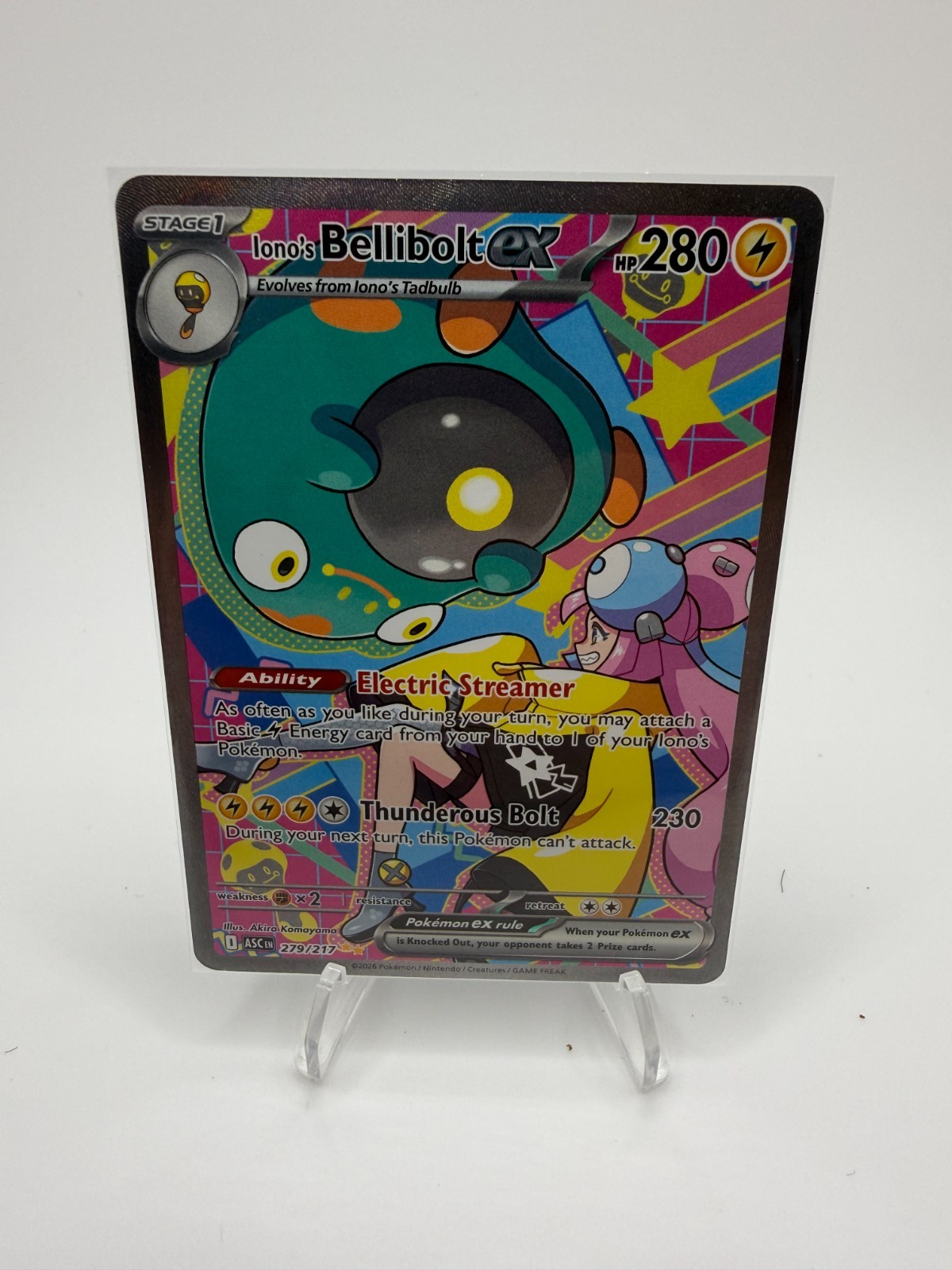 Pokémon TCG Pokémon Iono’s Bellibolt Ex Holo 279/217