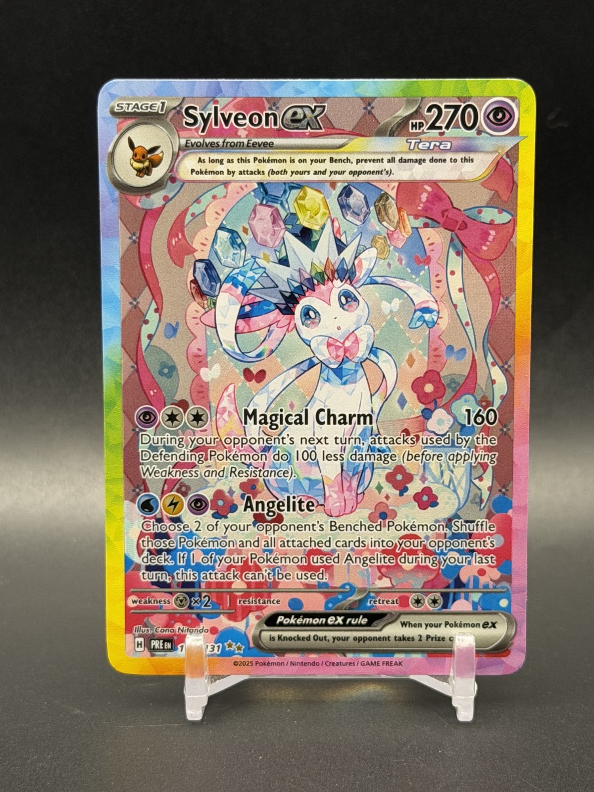 2025 Pokemon Sylveon EX SIR 156/131 Prismatic Evolutions