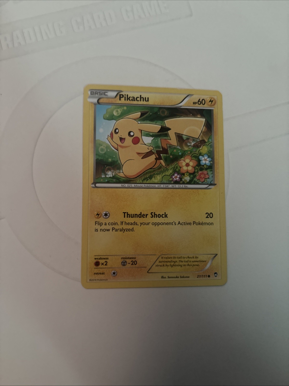 Pokemon Pikachu TCG XY Furious Fists Card 27/111 Regular Common