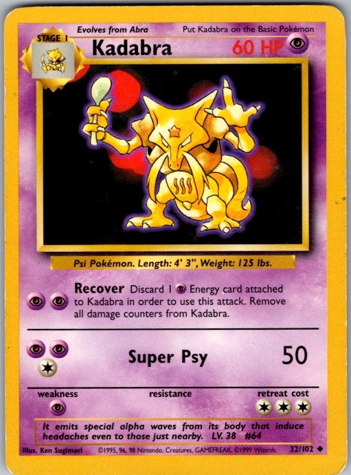 Base Set #032/102 Kadabra