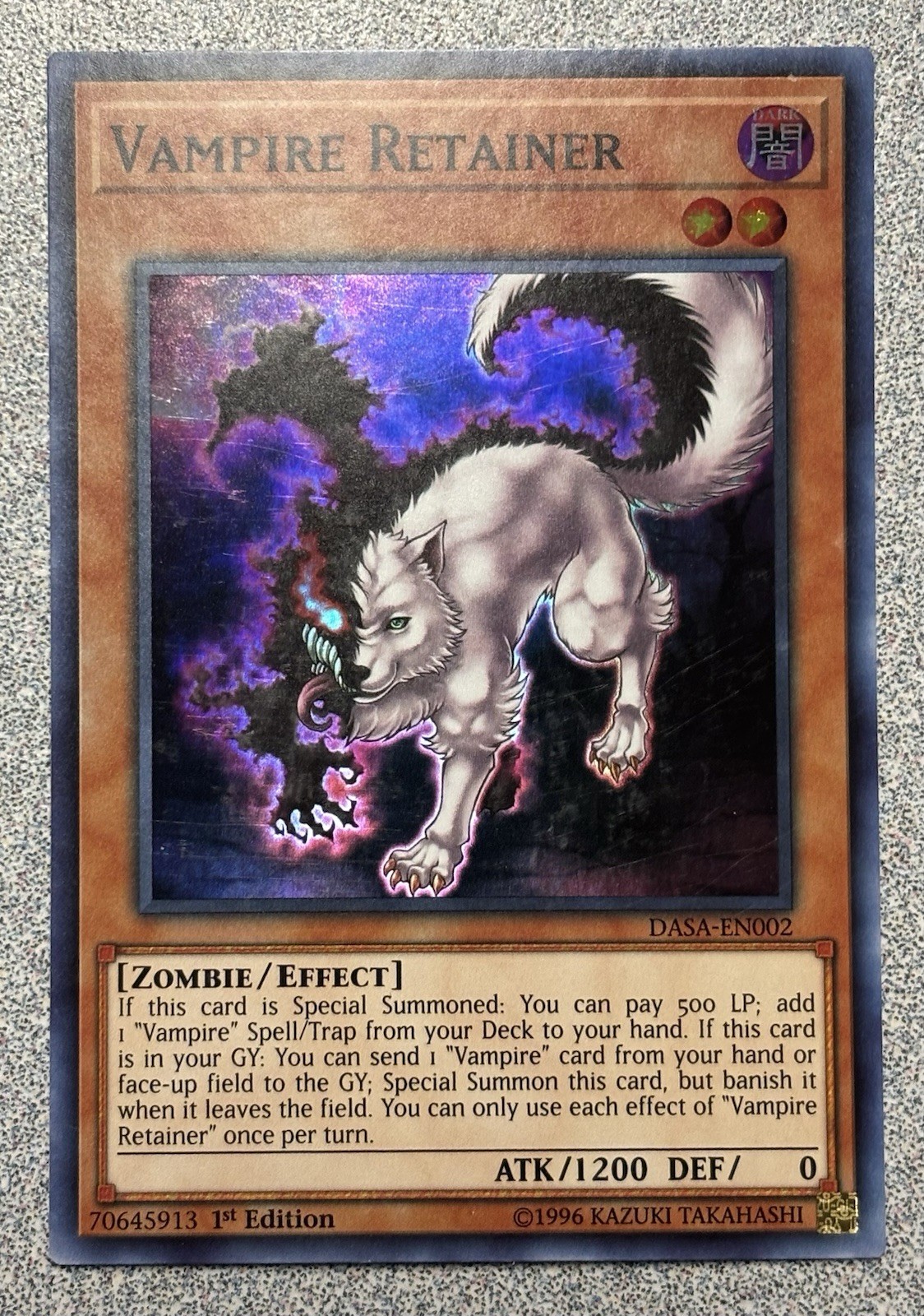 Vampire Retainer DASA-EN002 Dark Saviors Super Rare 1st Edition NM
