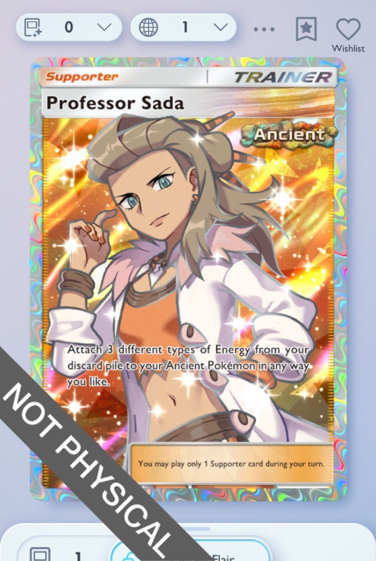 Pokemon TCG POCKET – Professor Sada Full Art 2⭐, Paradox Drive, English