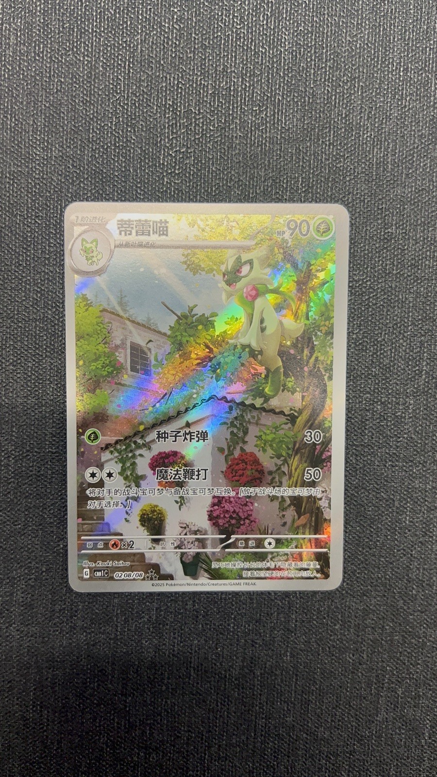 Pokémon TCG Floragato 0208/08 Full Art Chinese