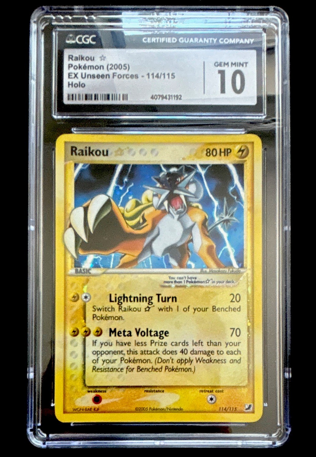 Raikou Gold Star CGC 10