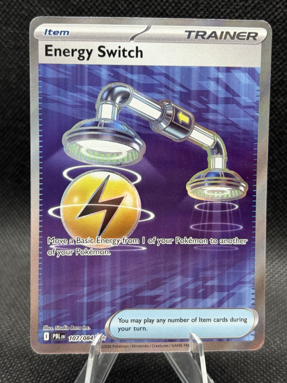 Energy Switch 107/084 Ultra Rare Full Art Pokémon Pitch Black NM