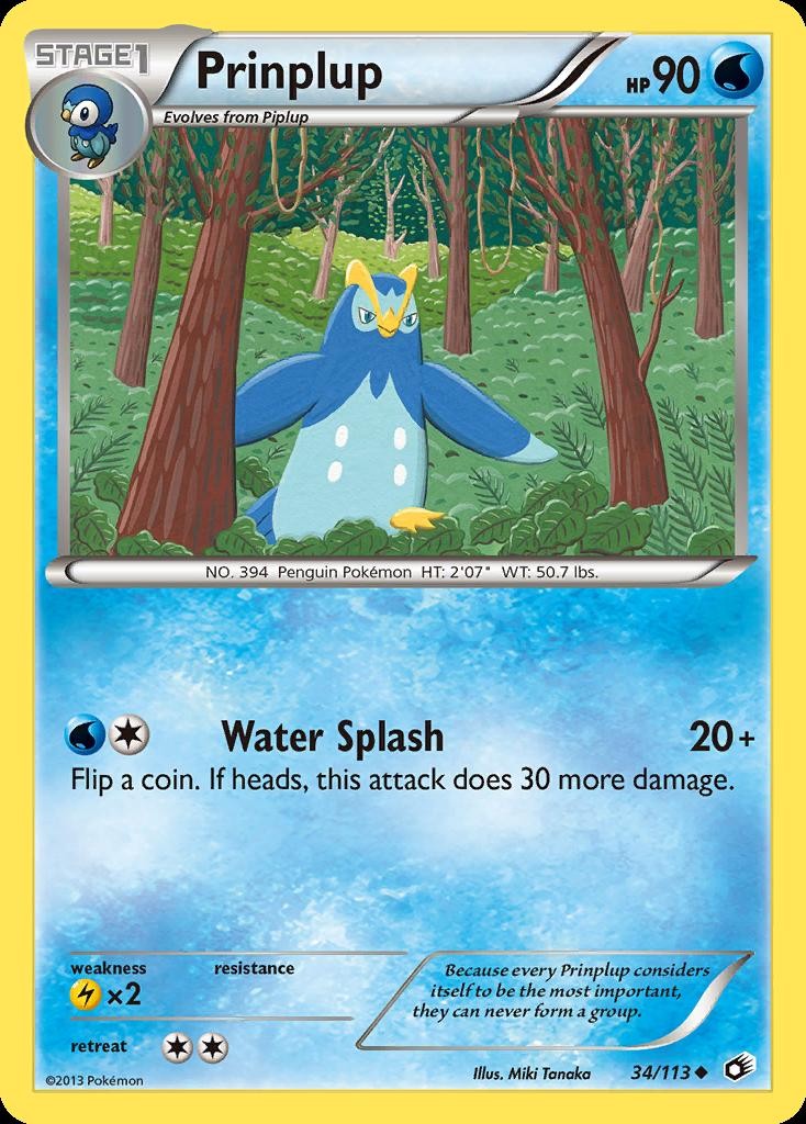 Pokemon Prinplup (34/156) Legendary Treasures LP