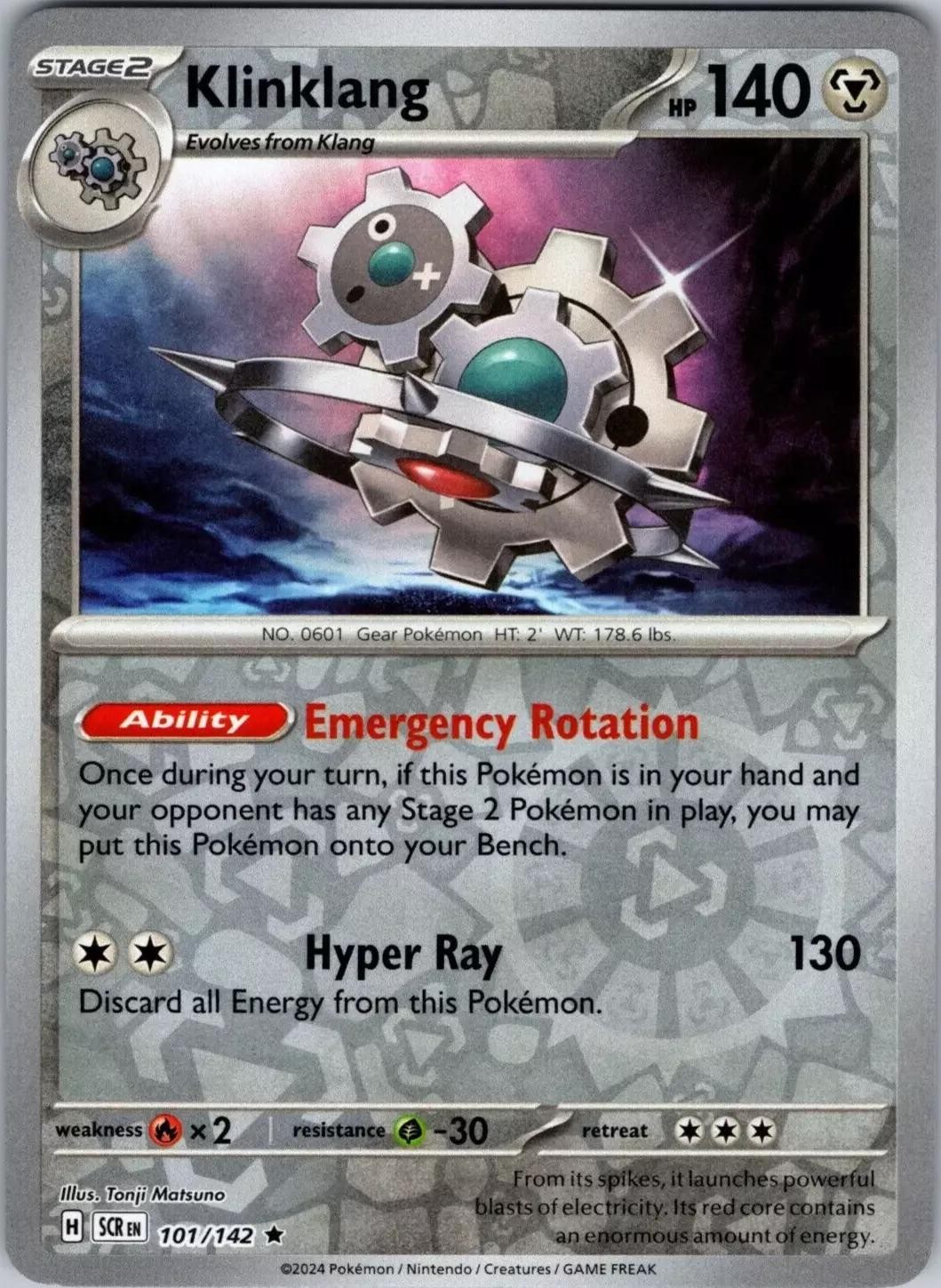 Klinklang Reverse Holofoil [SCR – 101/142] LP Pokemon
