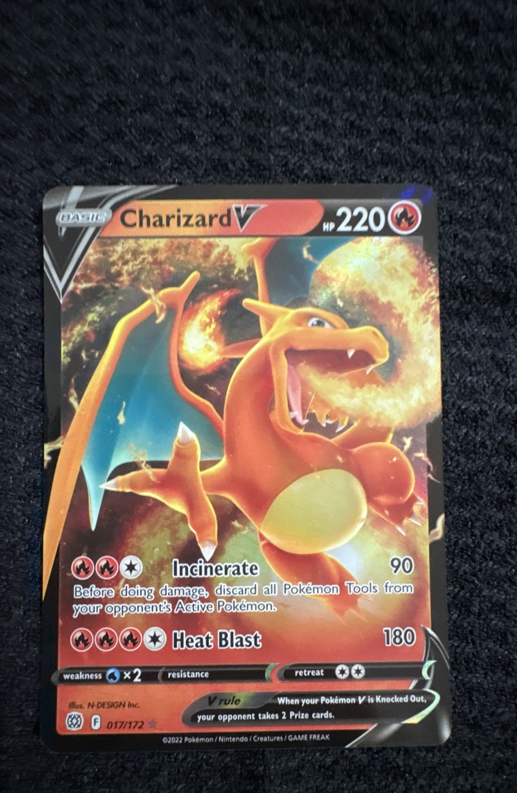 Charizard V 017/172 Swsh09: Brilliant Stars Holo