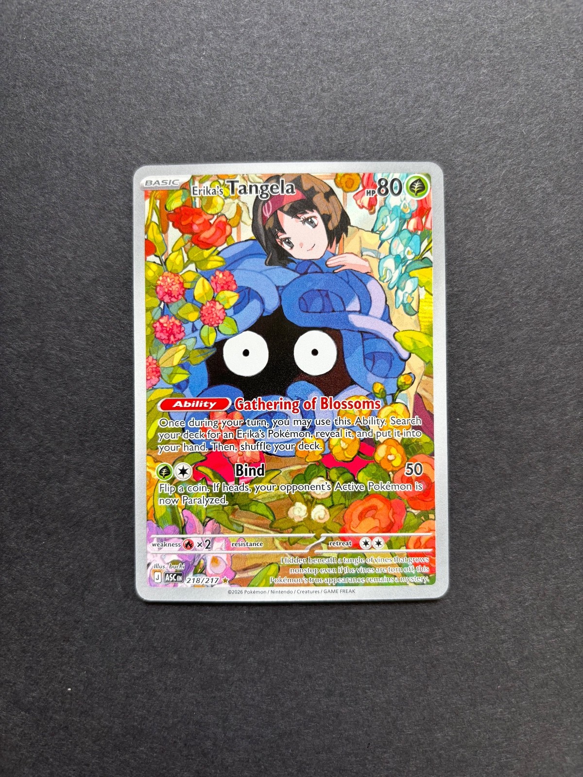 Erika’s Tangela Holo Illustration Rare ME: Ascended Heroes 218/217 NM