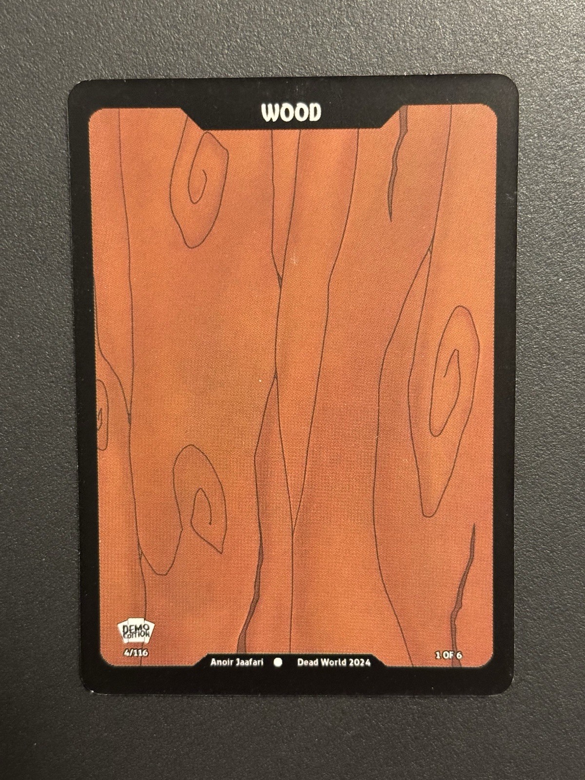 Dead World TCG Wood 4/116 DEMO EDITION Non Holo Card 2024