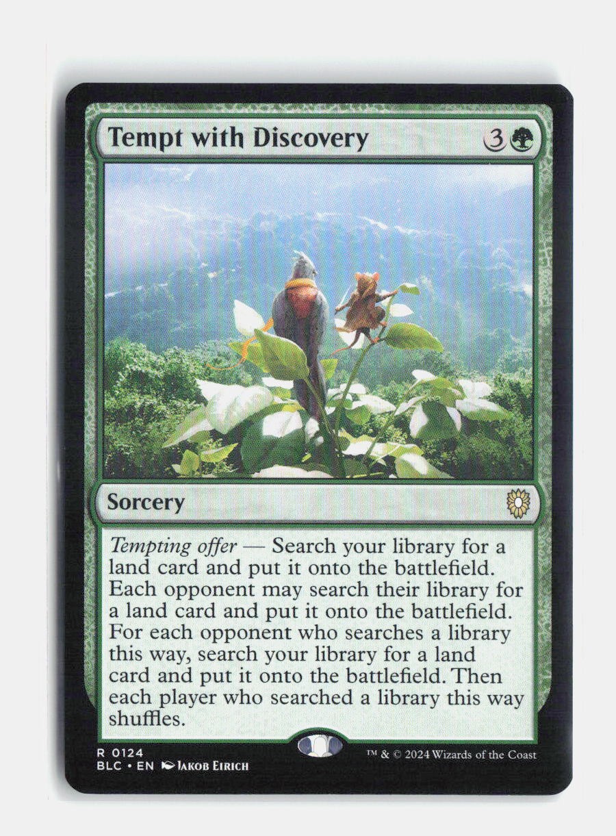 Tempt with Discovery 124 Commander: Bloomburrow MTG NM