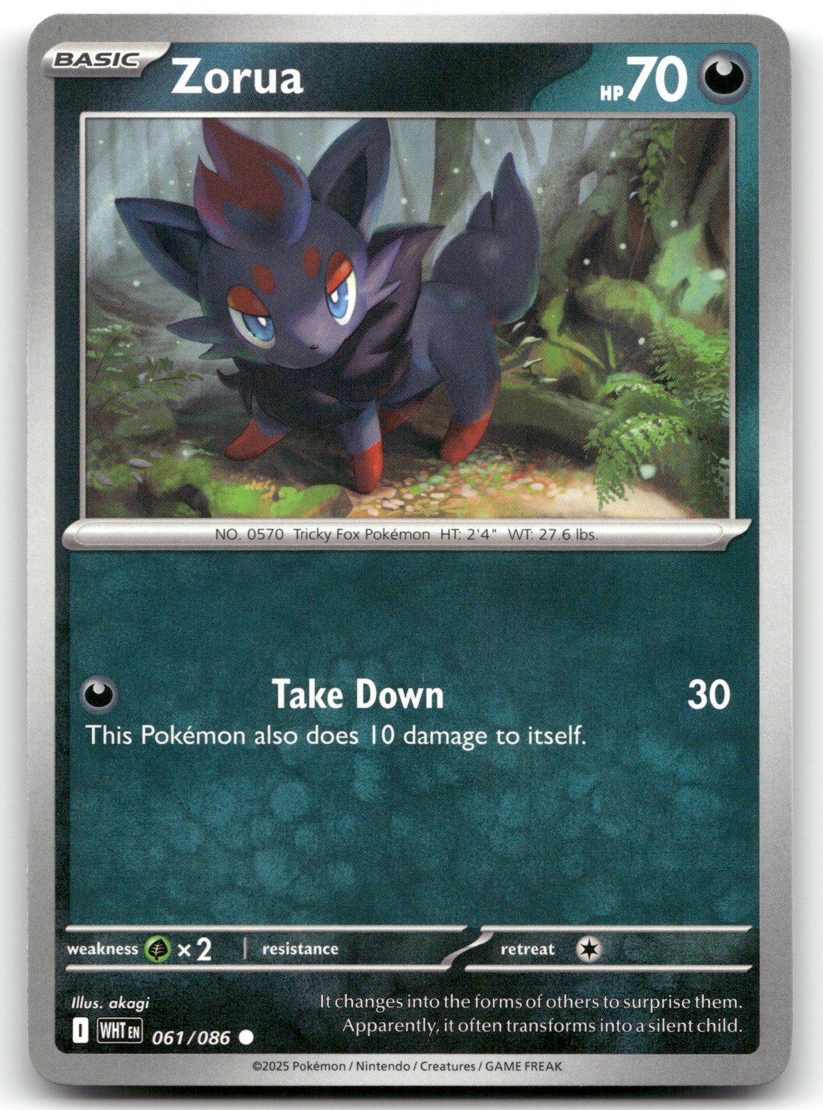 Zorua 061/086 Common NM