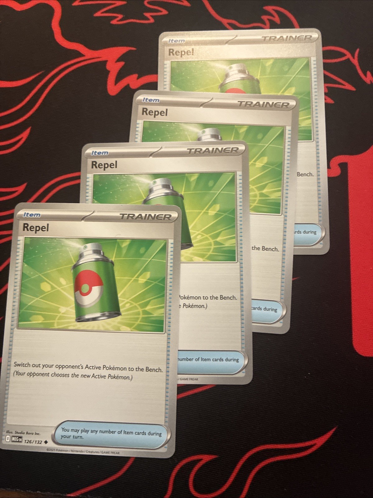 4x Repel 126/132 x4 – Mega Evolutions – Pokemon TCG – Playset