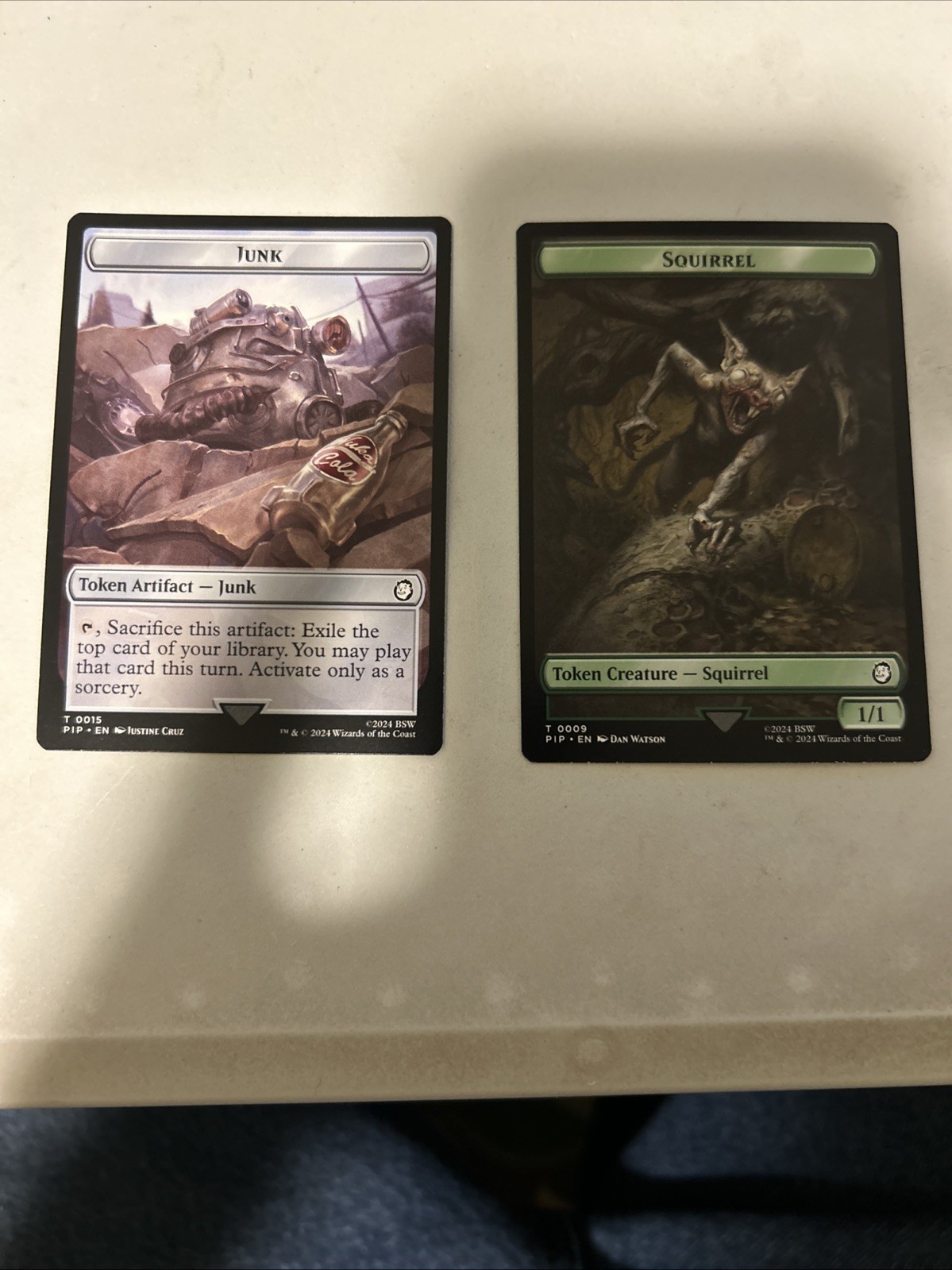 Junk Squirrel Double-Sided Token #15 9 (NM) Fallout PIP Magic MTG 1x ss
