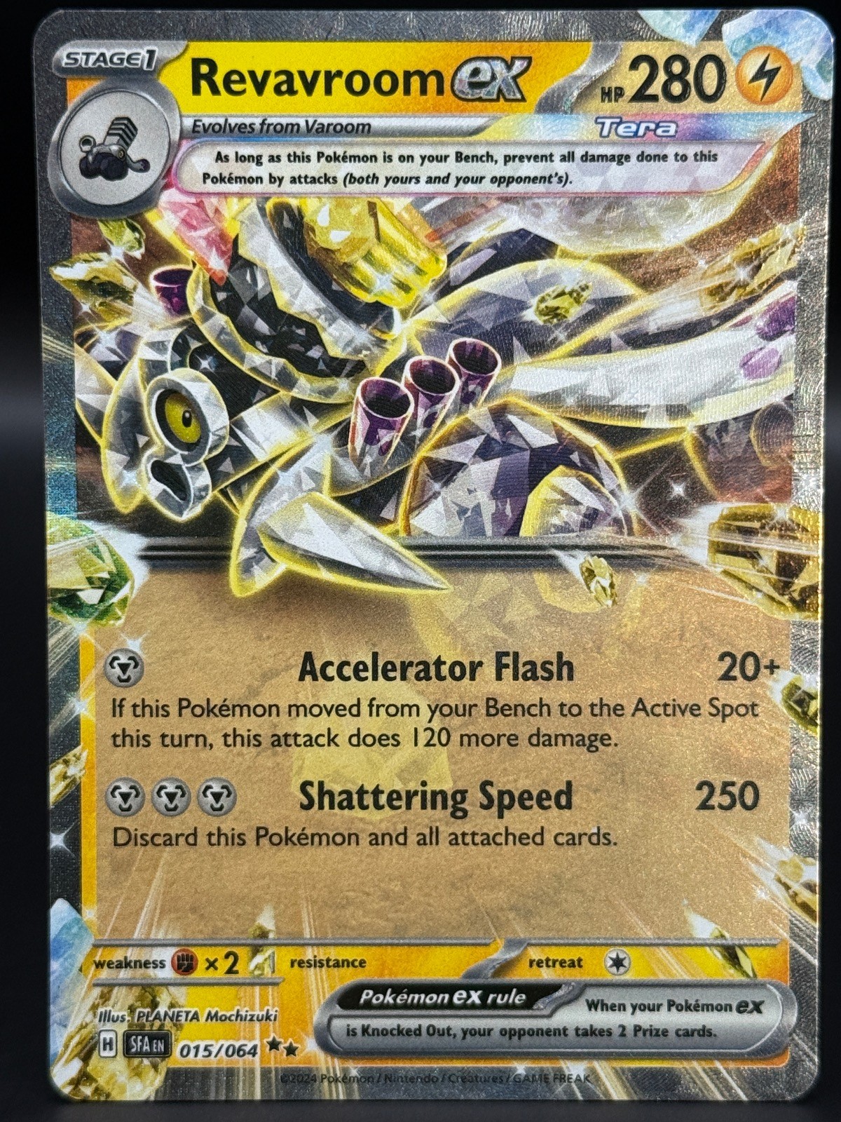 REVAVROOM EX 015/064 DOUBLE RARE SHROUDED FABLE POKEMON HOLO NM/M