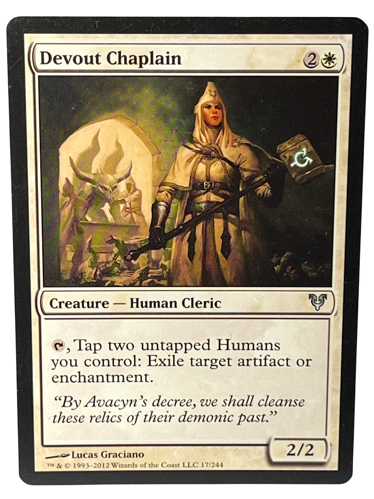 MTG Devout Chaplain – Avacyn Restored 17/244 2012 White Human Cleric