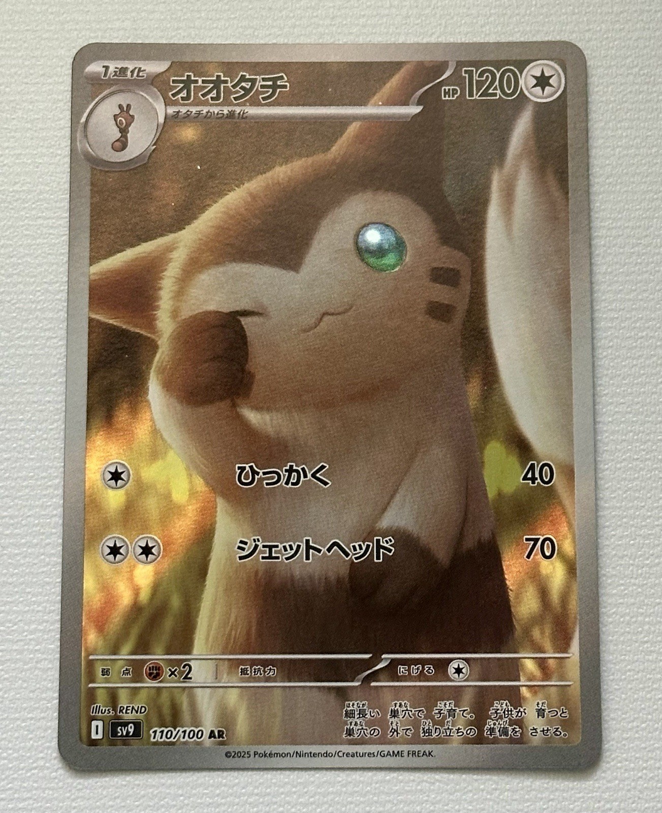 Furret 110/100 Sv9: Battle Partners Holo (Japanese)