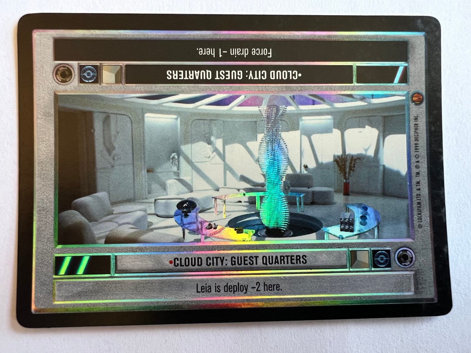 Star Wars CCG Reflections Foil Cloud City: Guest Quarters Decipher