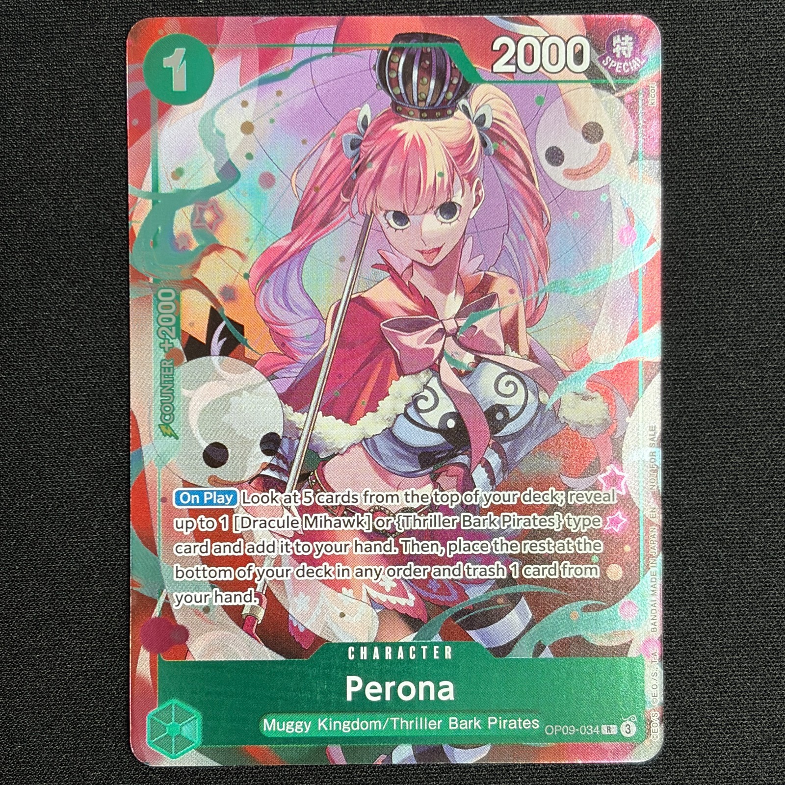Perona OP09-034 EB03 Alt Art Heroines Dash Pack One Piece TCG English – NM