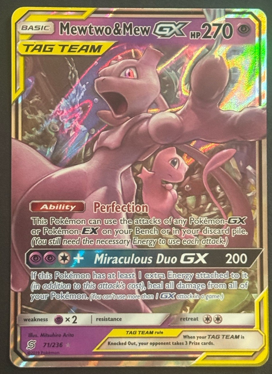 Mewtwo & Mew GX 71/236 Sm-Unified Minds Holo