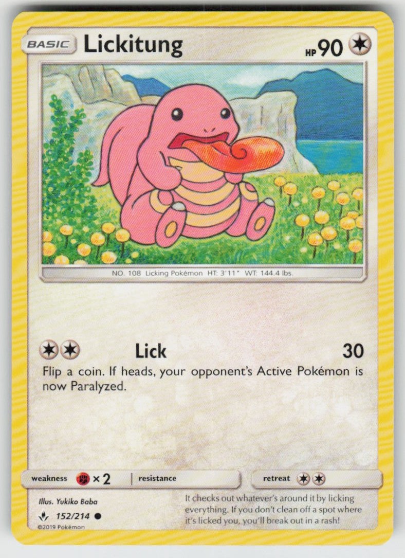 GGC-4 Lickitung 152/214 Common SM – Unbroken Bonds