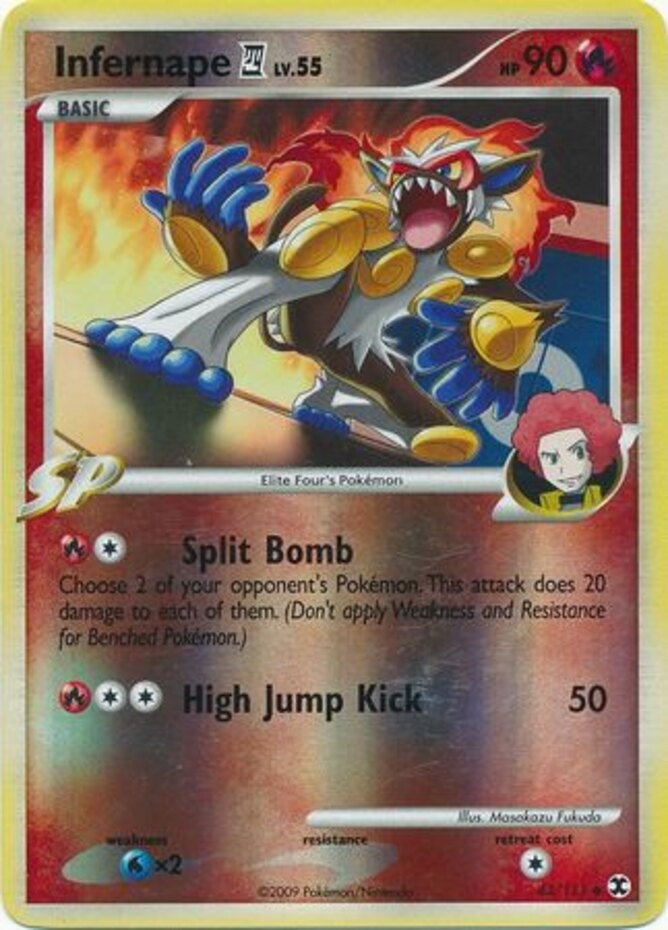 Heavily Played Infernape [4] – 43/111 – Uncommon – Reverse Holo Pokemon Rising R