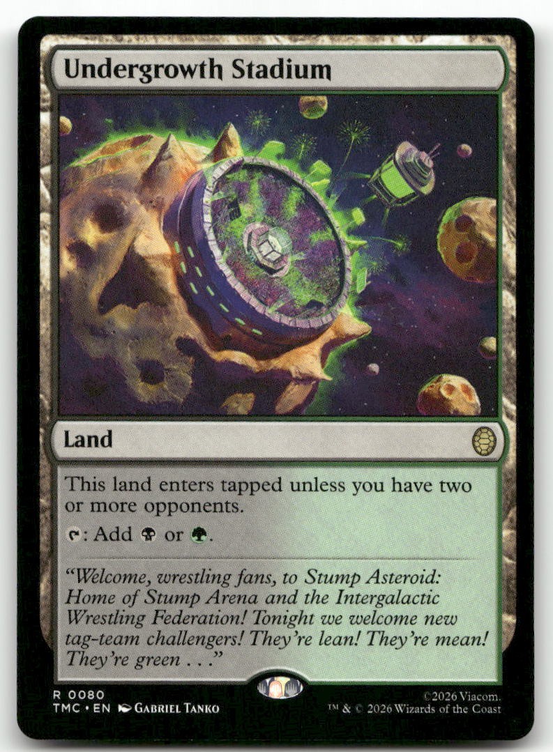 Undergrowth Stadium MTG Commander: Teenage Mutant Ninja Turtles 80 R NM