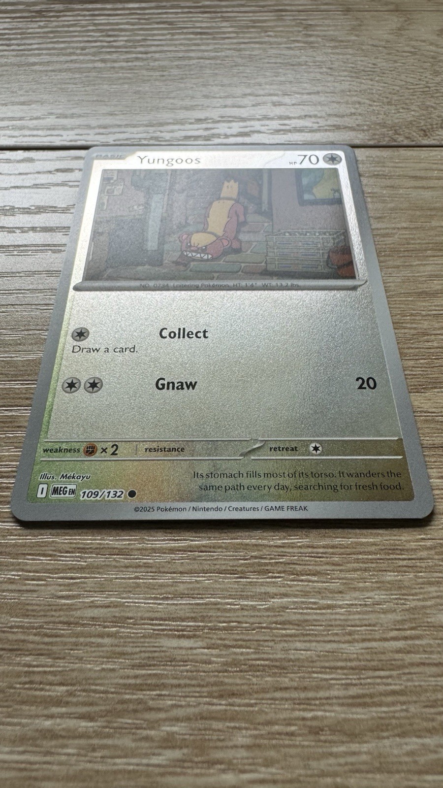 Pokémon Yungoos 109/132 – ME01: Mega Evolution Common Reverse Holo Card NM