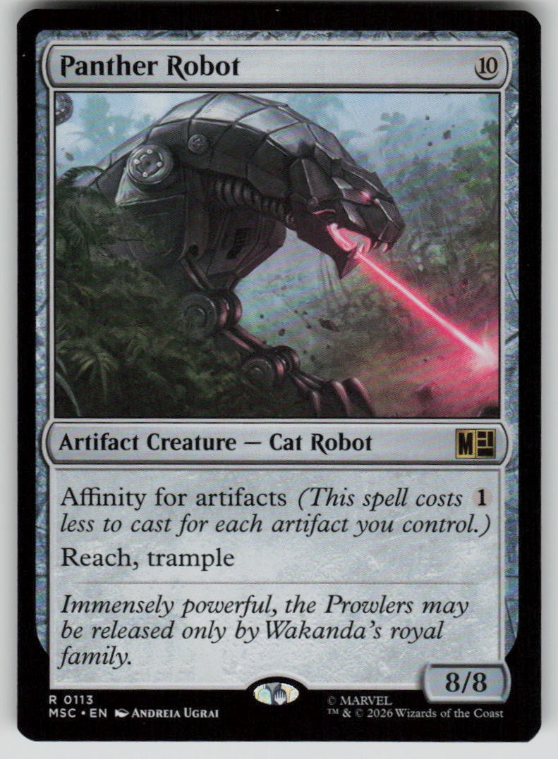 Panther Robot Rare Commander: Marvel Super Heroes 113 MTG Near Mint 2026