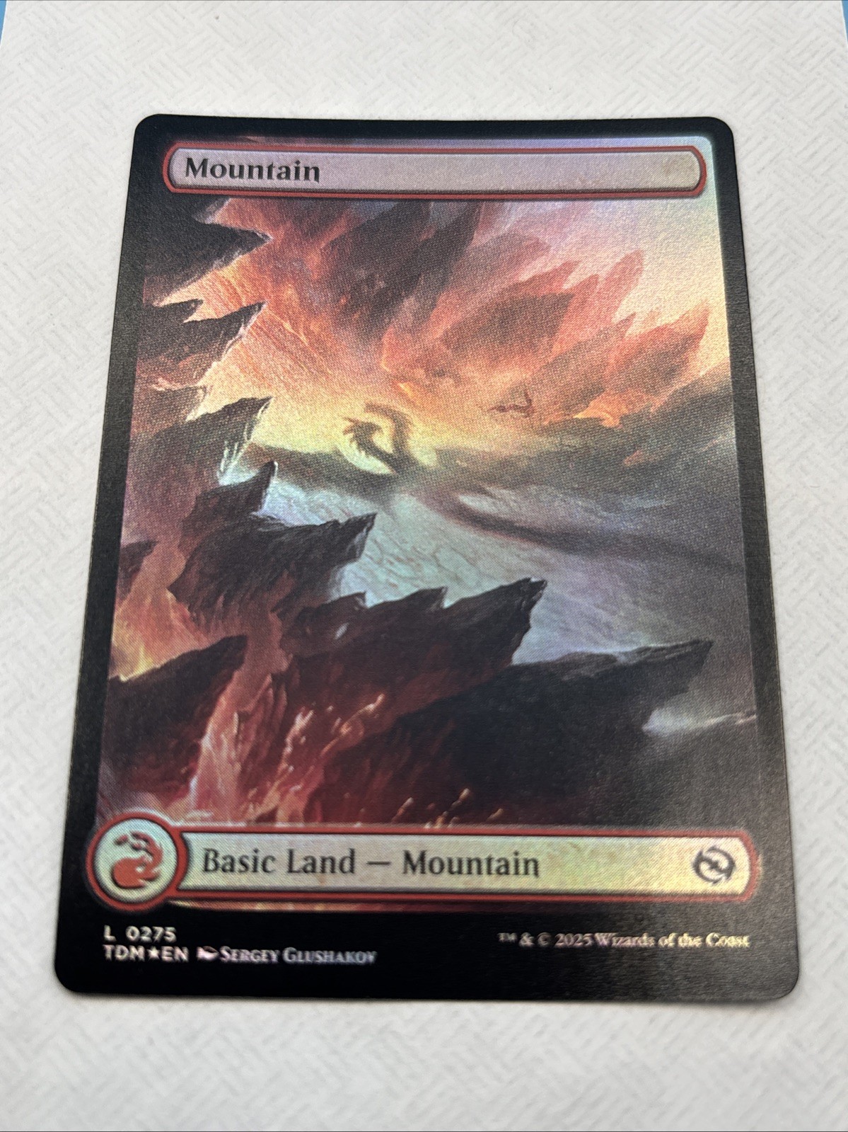 MOUNTAIN #0275 Magic MTG Tarkir Dragonstorm Foil